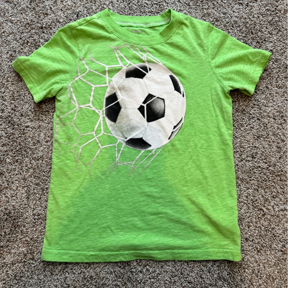 Carter's Green Soccer Ball Graphic Tee